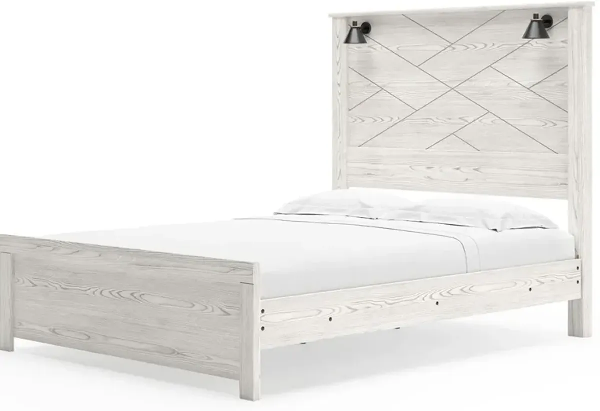 Gerridan - Panel Bed With Sconces