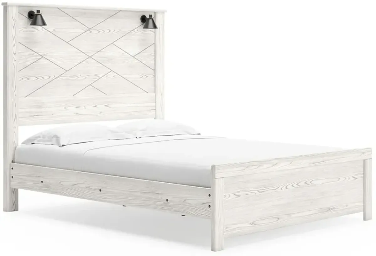 Gerridan - Panel Bed With Sconces