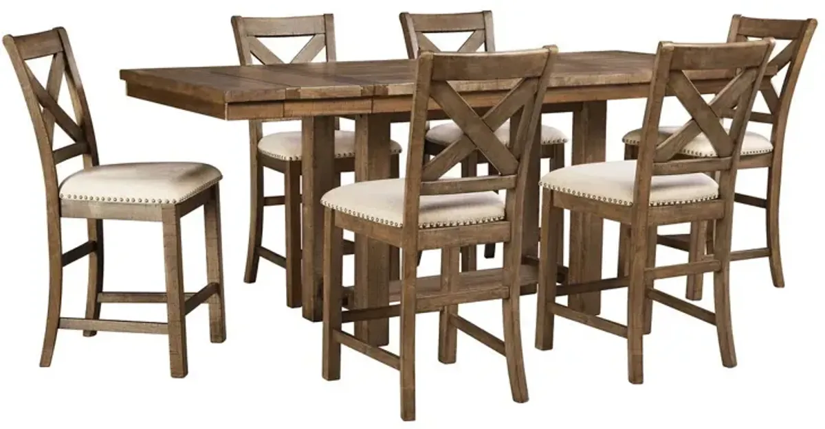 Moriville - Rectangular Dining Table Set - Counter Height