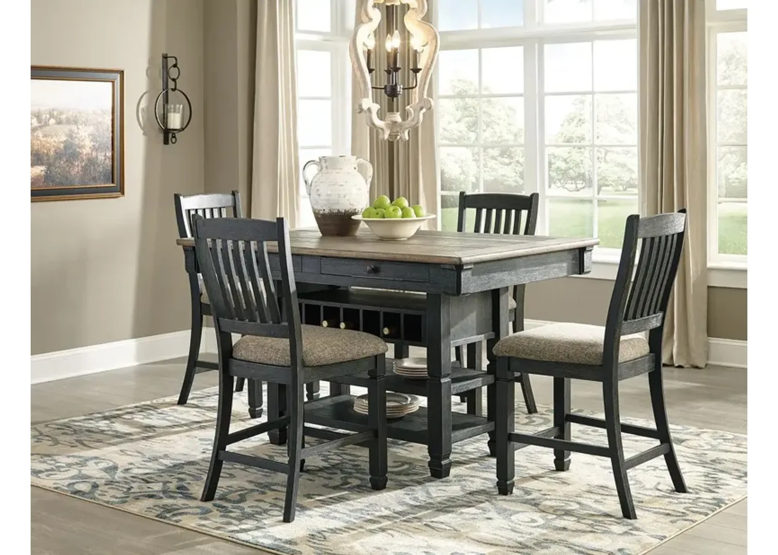 Tyler Creek - Counter Height Table Set