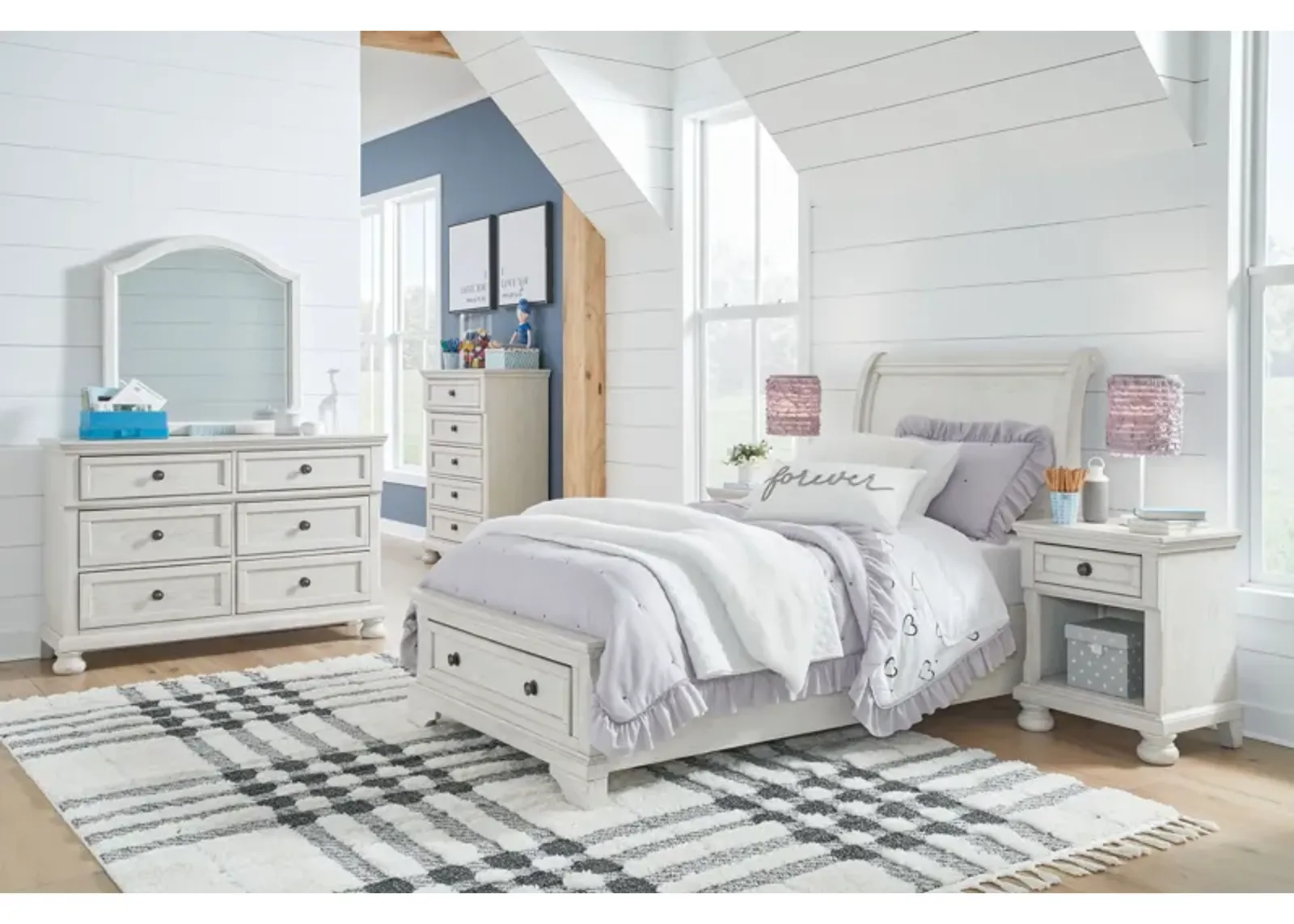 Robbinsdale - Youth Sleigh Storage Bedroom Set