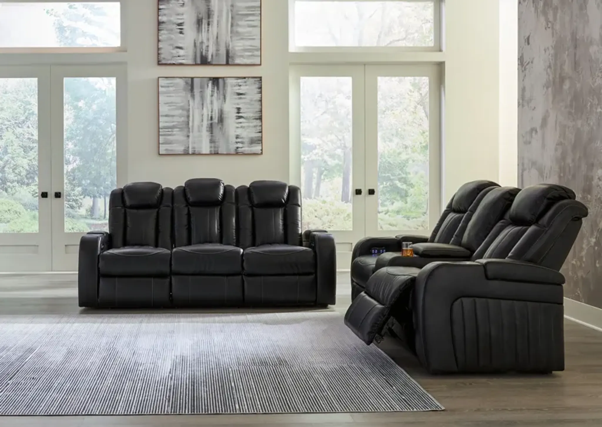 Caveman Den Power Reclining Living Room Set Bel Furniture | Furniture.com