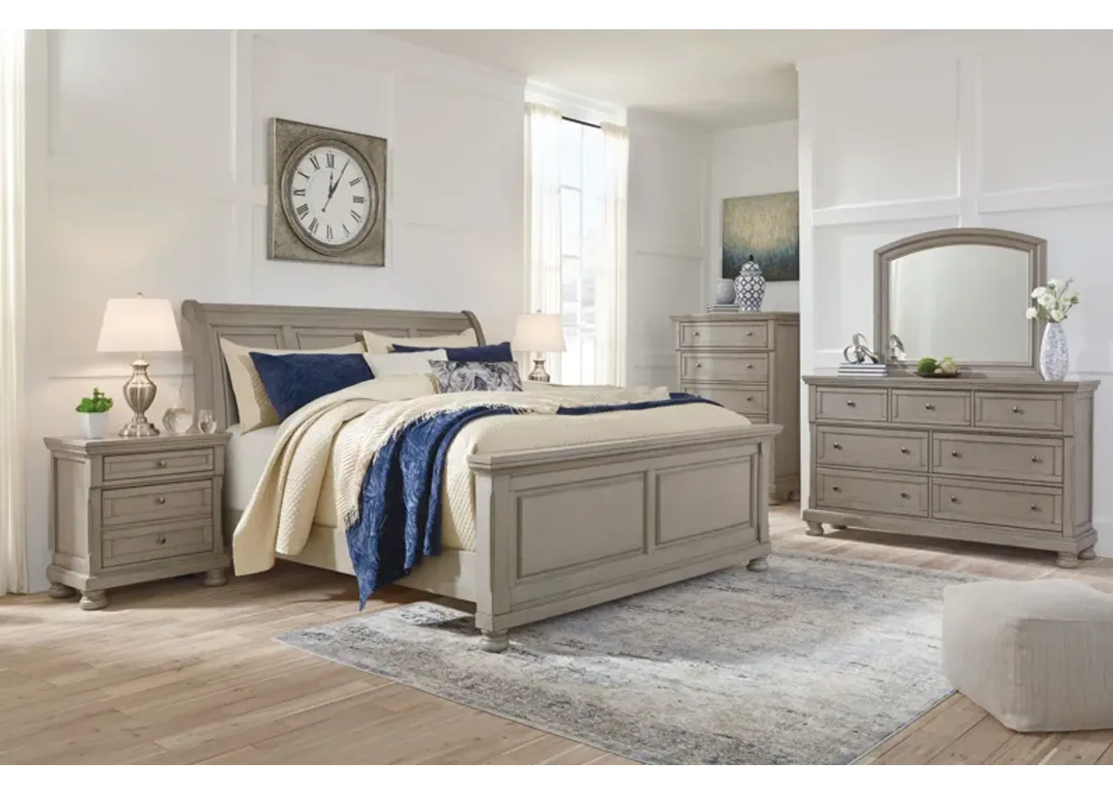 Lettner - Sleigh Bed Set