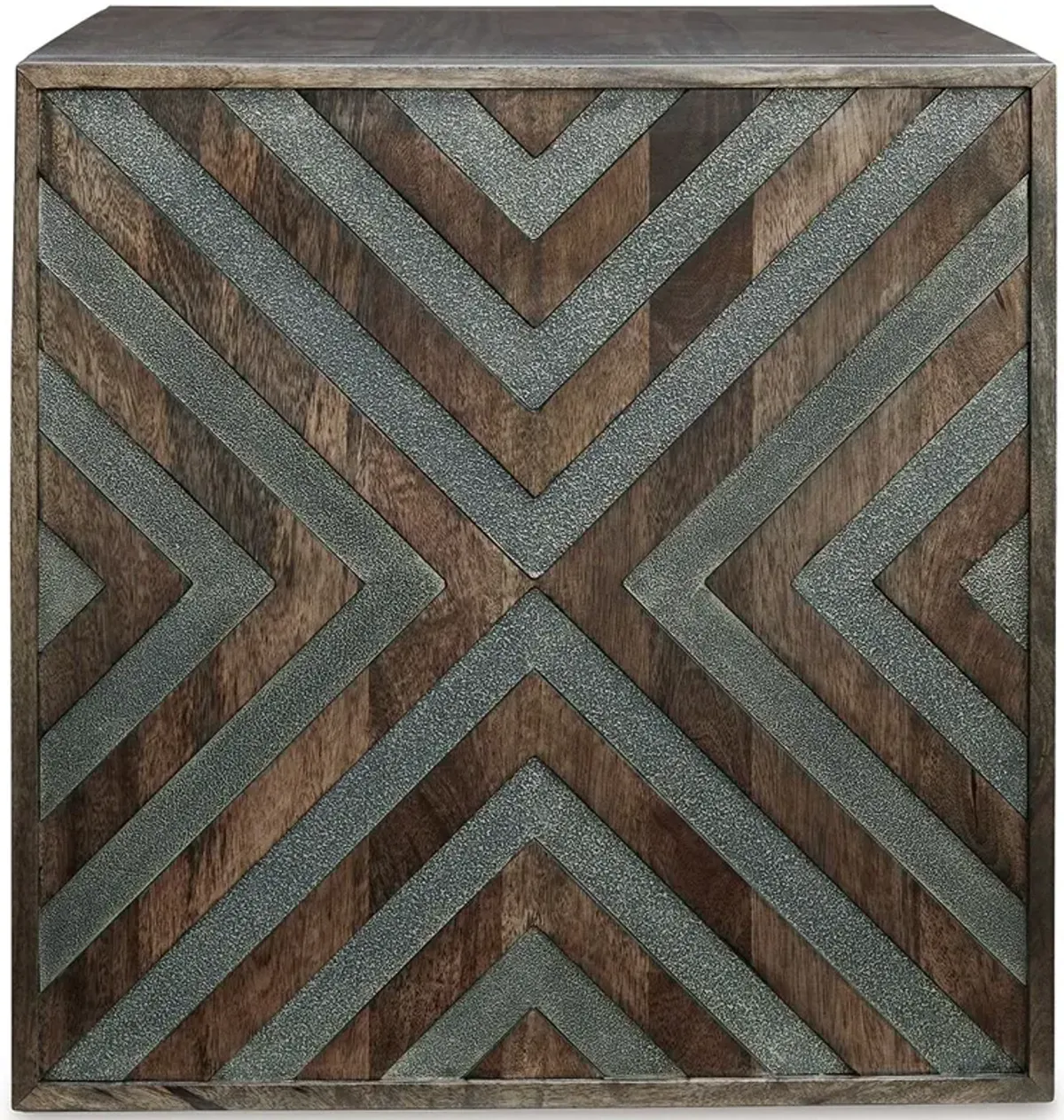Dreggan - Square End Table - Brown