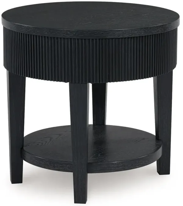 Marstream - Black - Round End Table