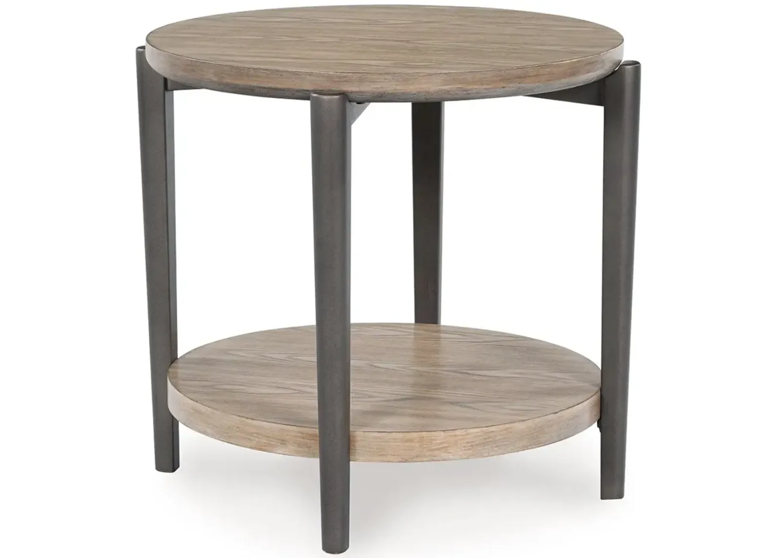 Dyonton - Light Grayish Brown - Round End Table