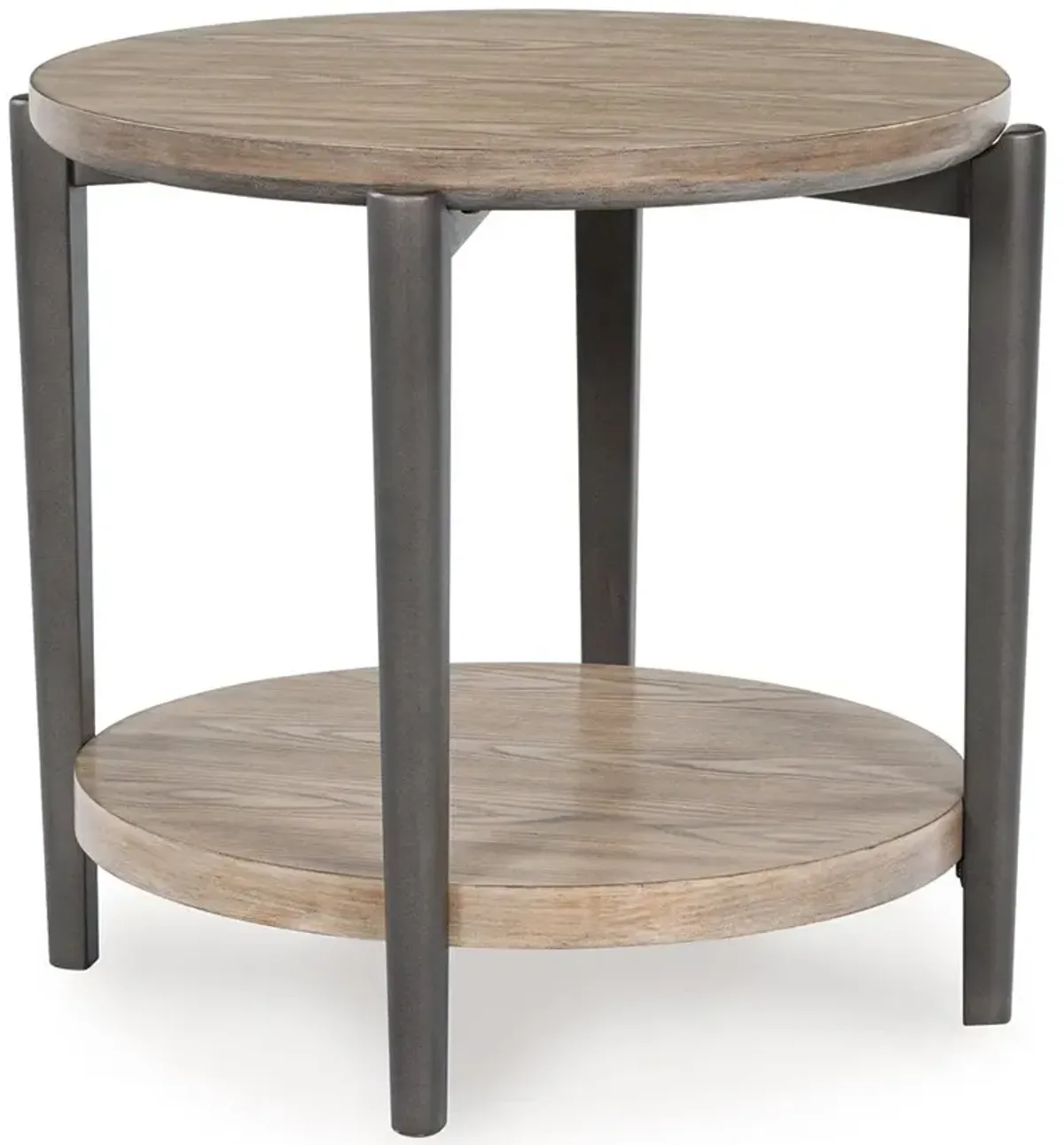 Dyonton - Light Grayish Brown - Round End Table