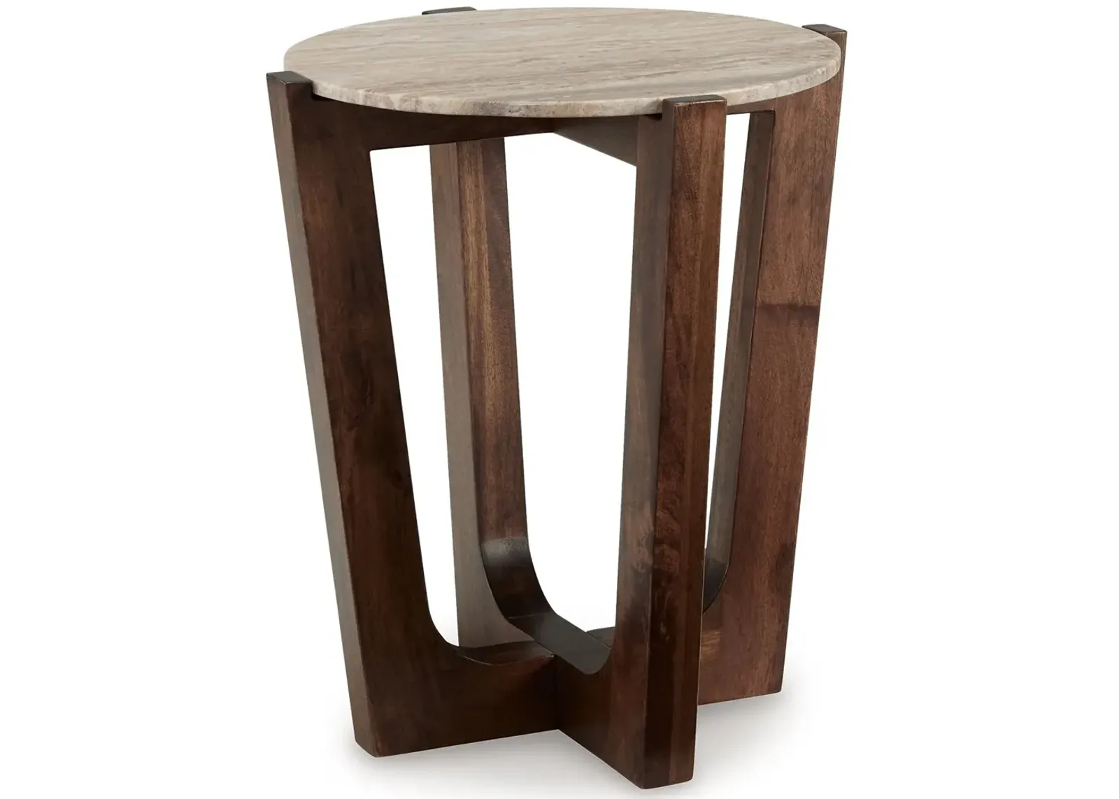 Tanidore - Warm Brown - Round End Table