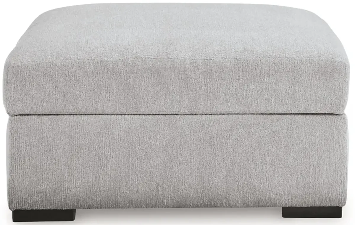 Gabyleigh - Nickel - Ottoman With Storage