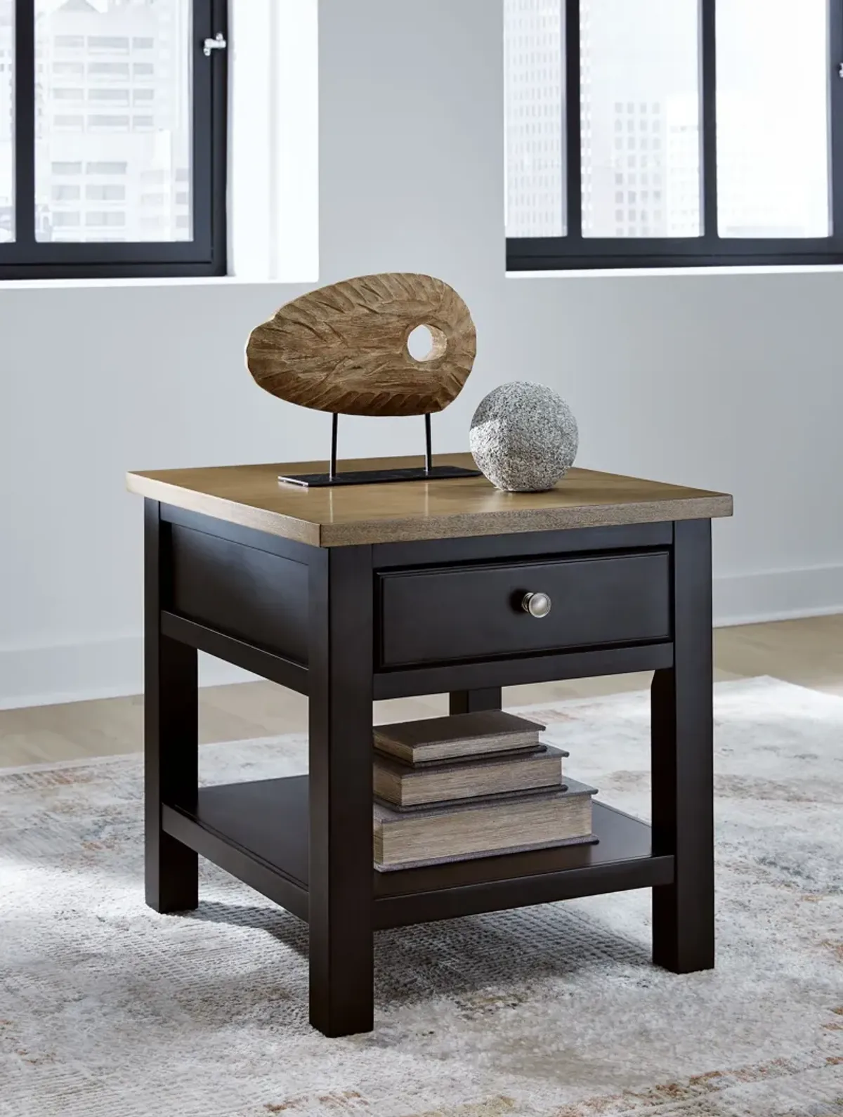 Drazmine - Brown - Rectangular End Table