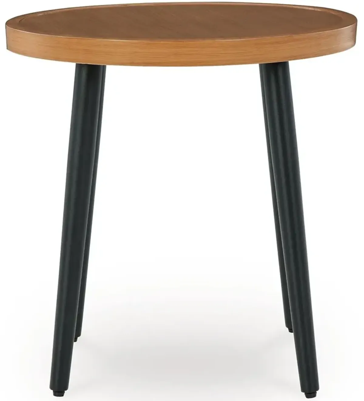 Horizon Hall - Round End Table - Two-tone Brown