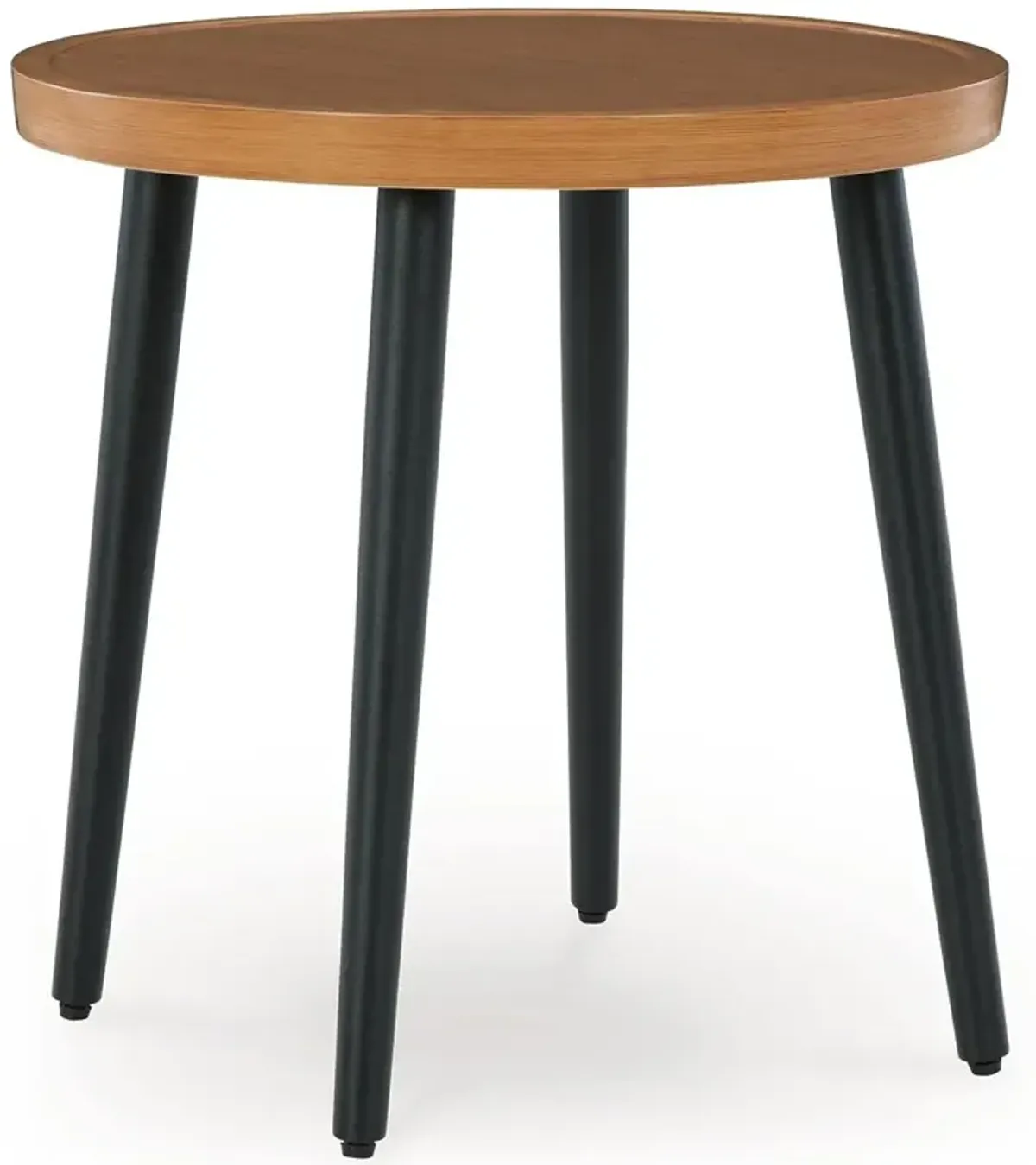 Horizon Hall - Round End Table - Two-tone Brown