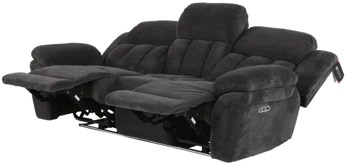 3 Piece Living Room Set: Power Reclining Sofa, Power Reclining Chair, Stationary Loveseat