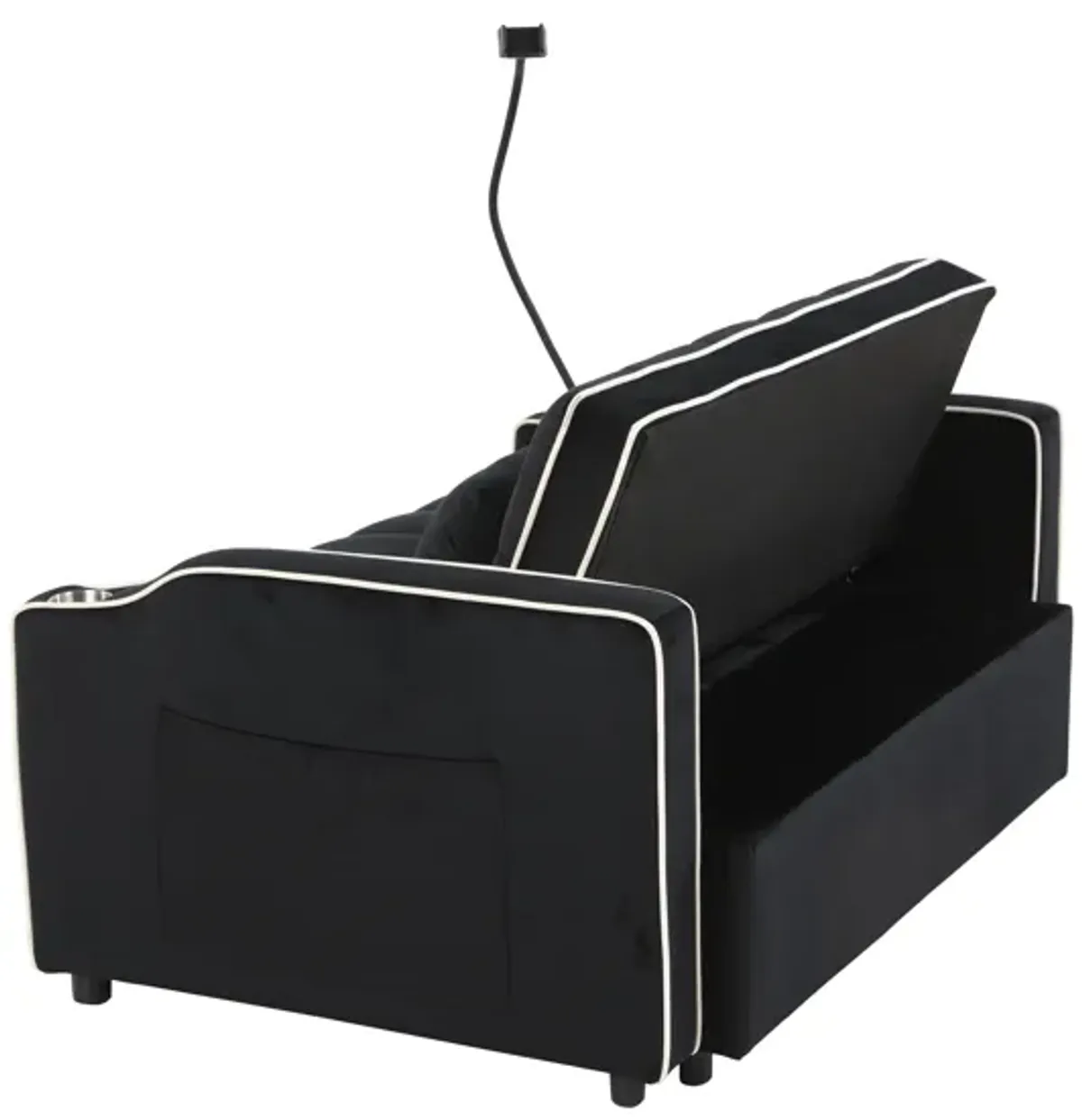 Sofa Bed with Phone Holder and USB Charging Port