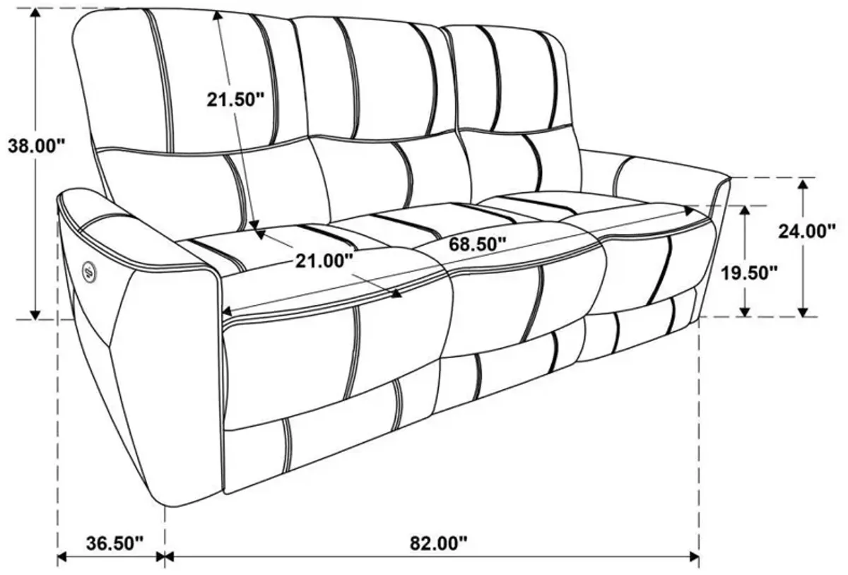 Greenfield - Upholstered Power Reclining Sofa