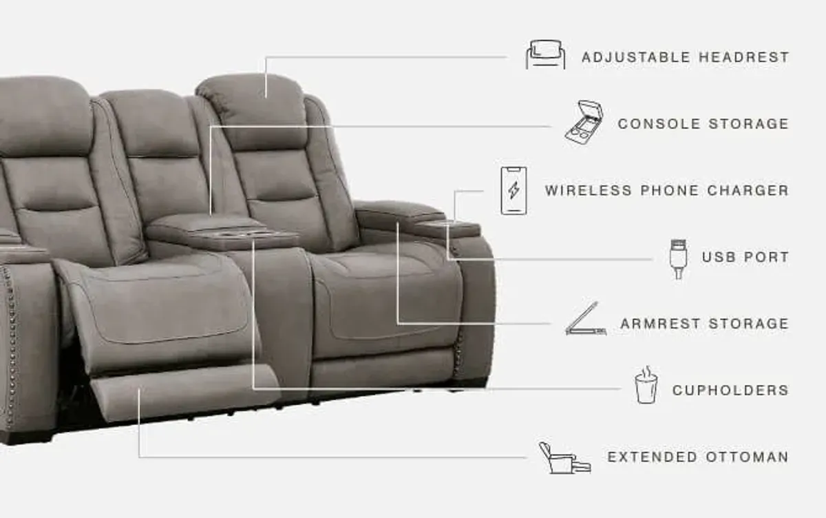 The Man-Den - Power Reclining Loveseat