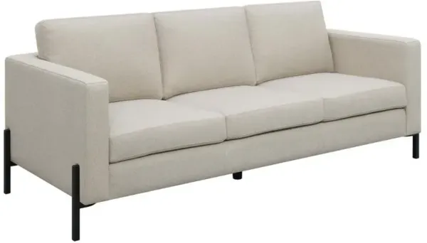 Tilly - Upholstered Track Arm Sofa - Oatmeal