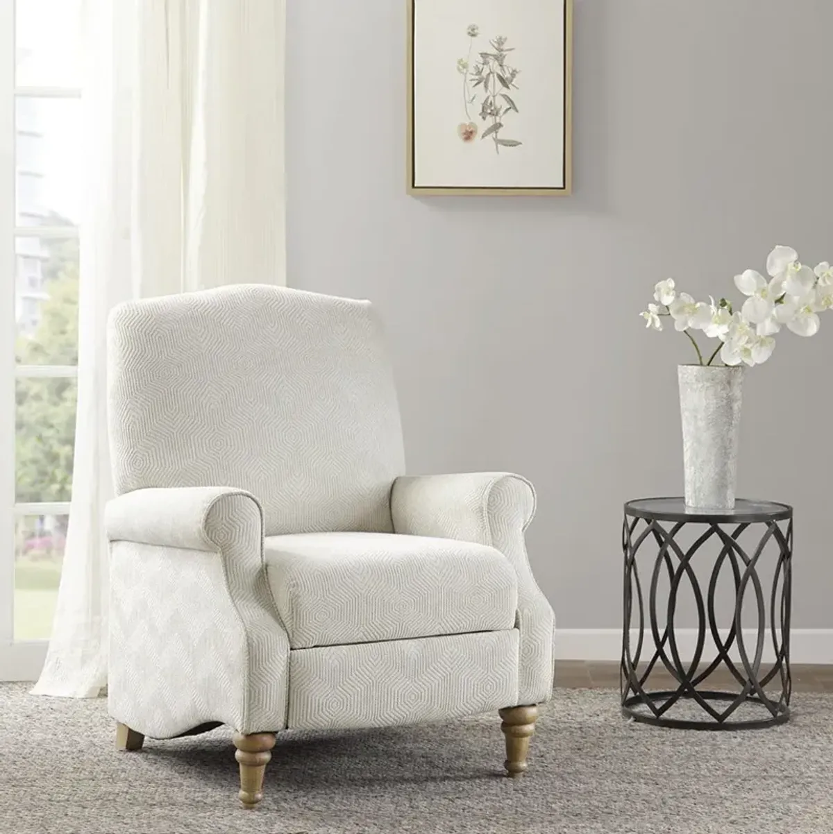 Athena - Push Back Recliner - Ivory