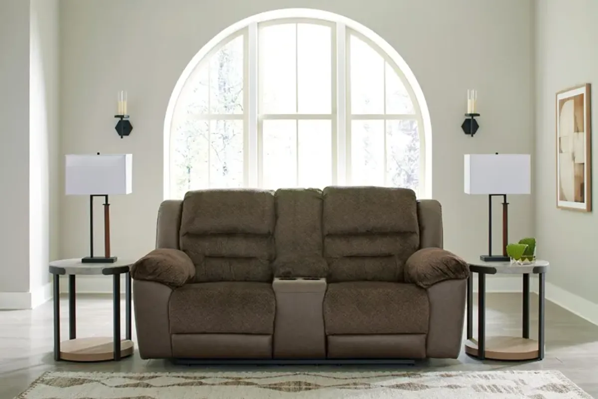 Dorman - Chocolate - Dbl Reclining Loveseat With Console