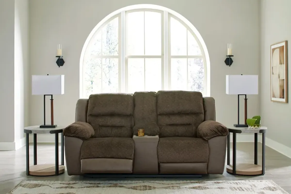 Dorman - Chocolate - Dbl Reclining Loveseat With Console