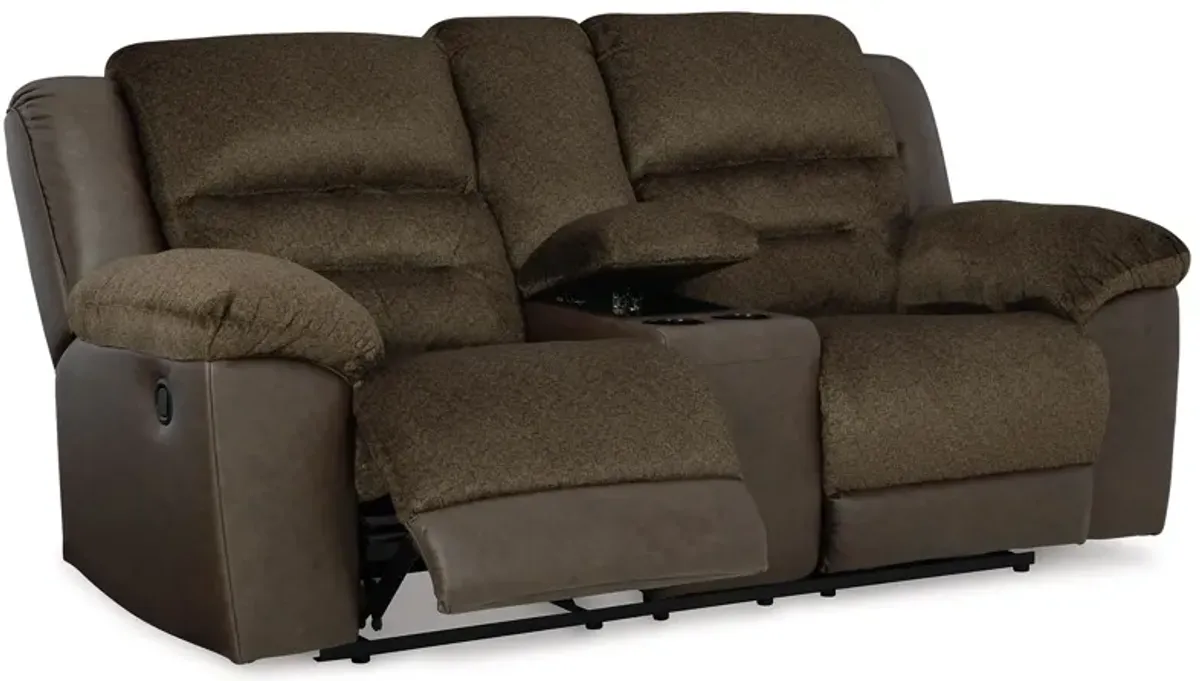 Dorman - Chocolate - Dbl Reclining Loveseat With Console