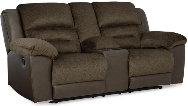 Dorman - Chocolate - Dbl Reclining Loveseat with Console