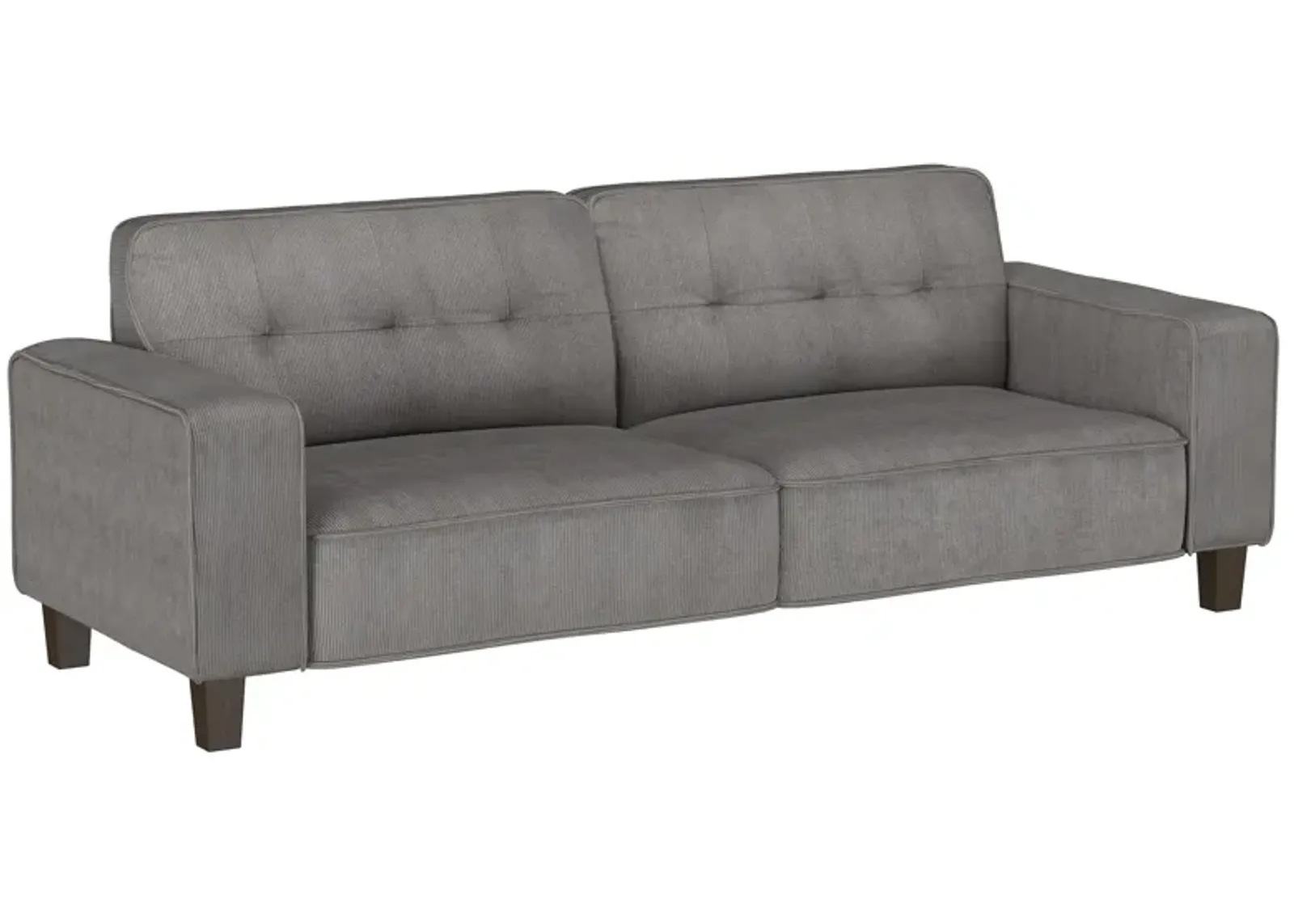 Deerhurst - Upholstered Track Arm Tufted Sofa - Charcoal