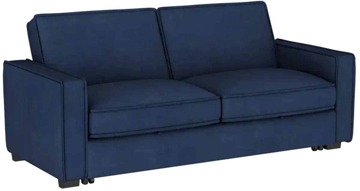 Gretchen - Upholstered Convertible Sleeper Sofa Bed - Navy Blue