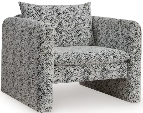 Kenbell - Accent Chair - Black / White
