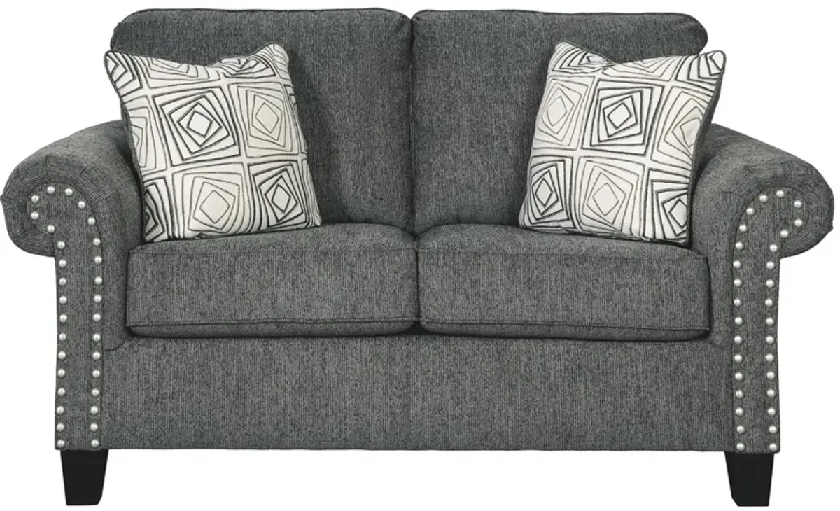 Agleno - Charcoal - Loveseat