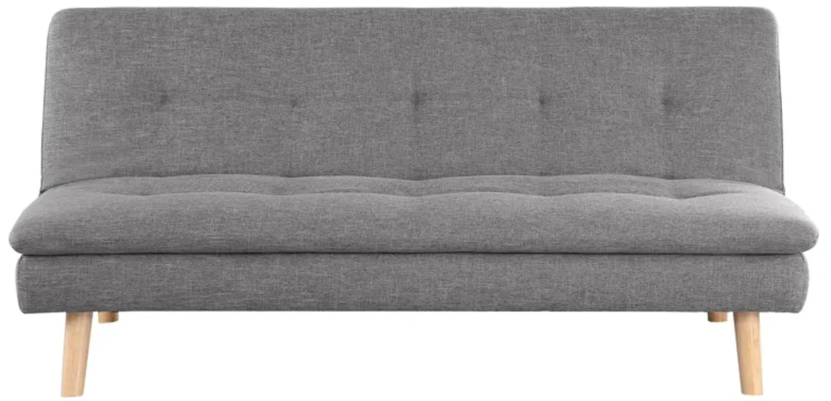 Scout - Upholstered Tufted Convertible Sofa Bed - Gray