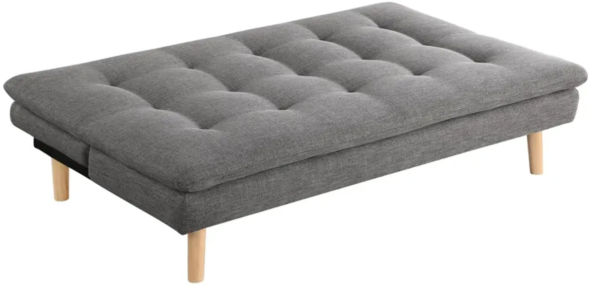 Scout - Upholstered Tufted Convertible Sofa Bed - Gray