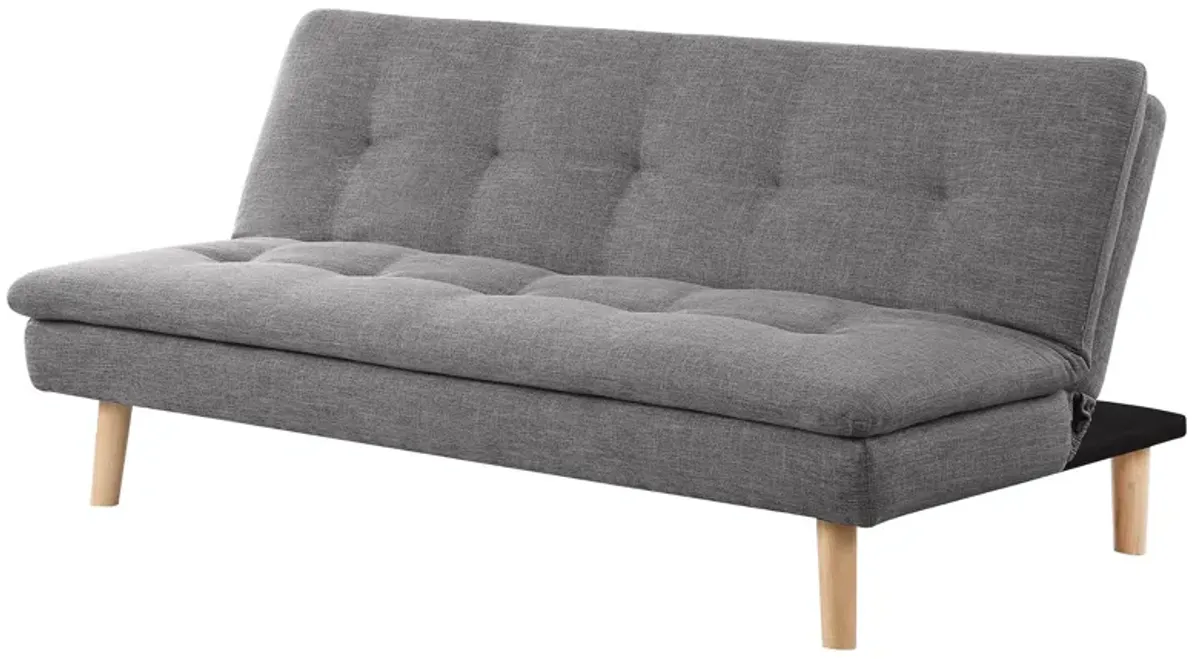 Scout - Upholstered Tufted Convertible Sofa Bed - Gray