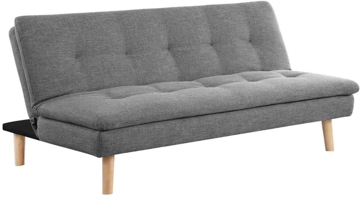 Scout - Upholstered Tufted Convertible Sofa Bed - Gray