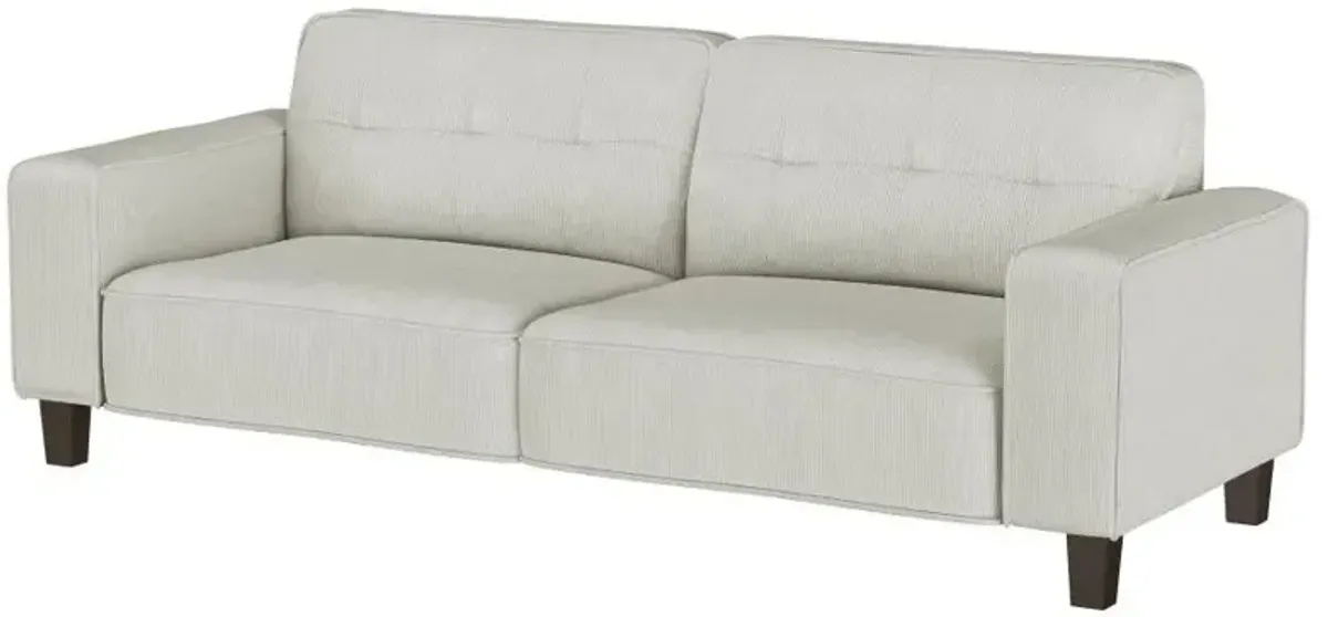 Deerhurst - Upholstered Track Arm Tufted Sofa - Greige