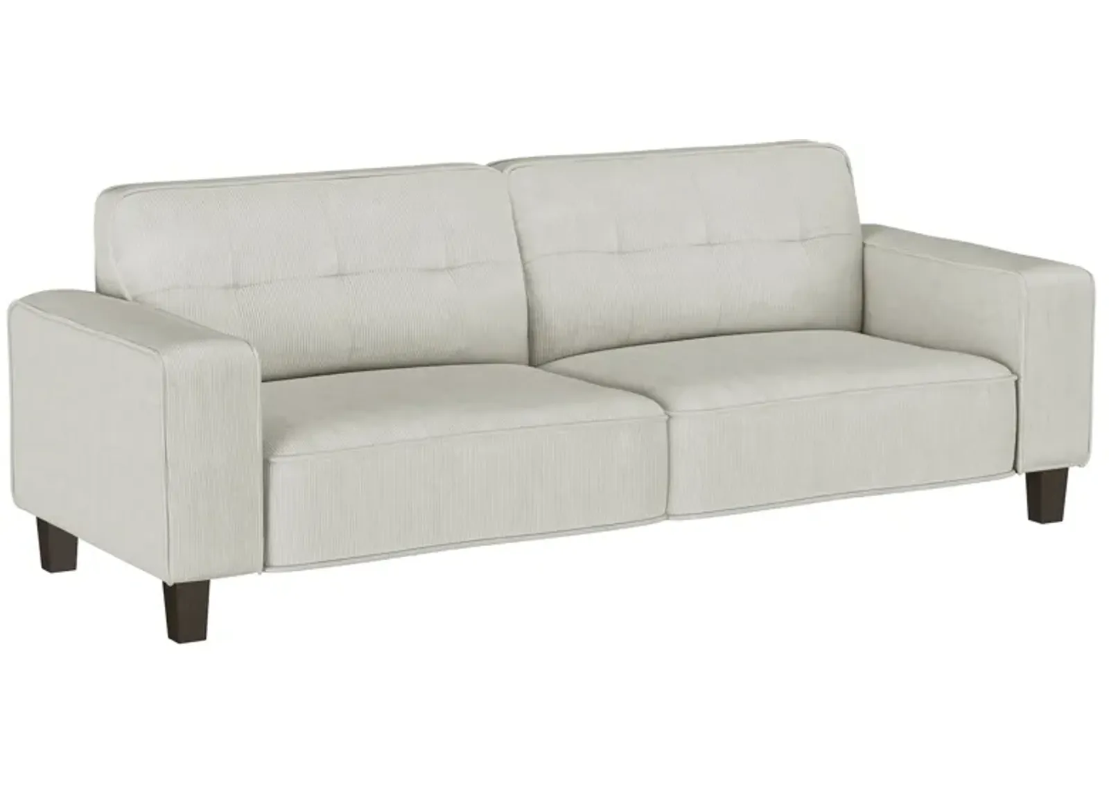 Deerhurst - Upholstered Track Arm Tufted Sofa - Greige