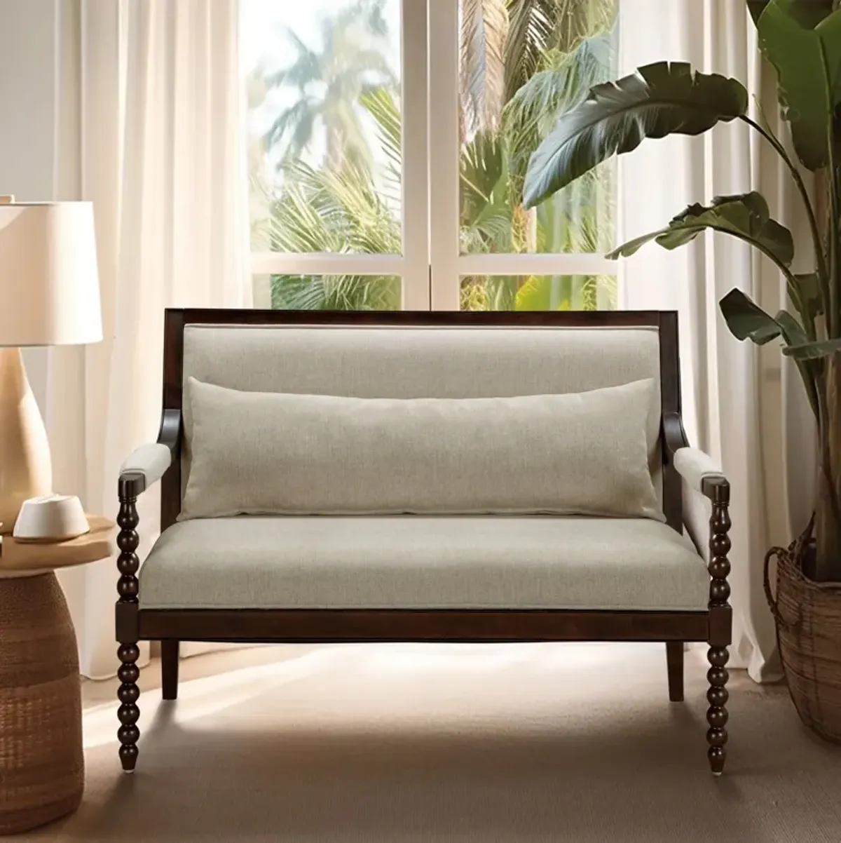 Philippe - Loveseat - Morocco Brown/Taupe