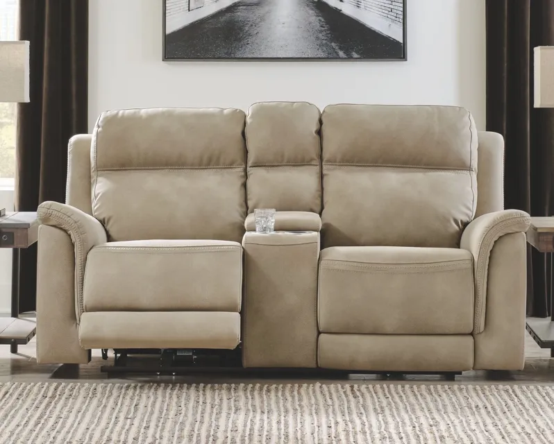 Next-Gen Durapella - Reclining Power Loveseat With Console