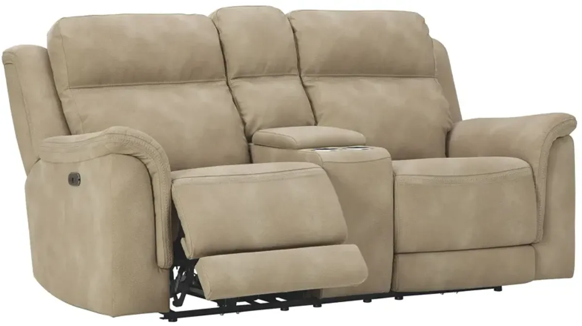 Next-Gen Durapella - Reclining Power Loveseat With Console