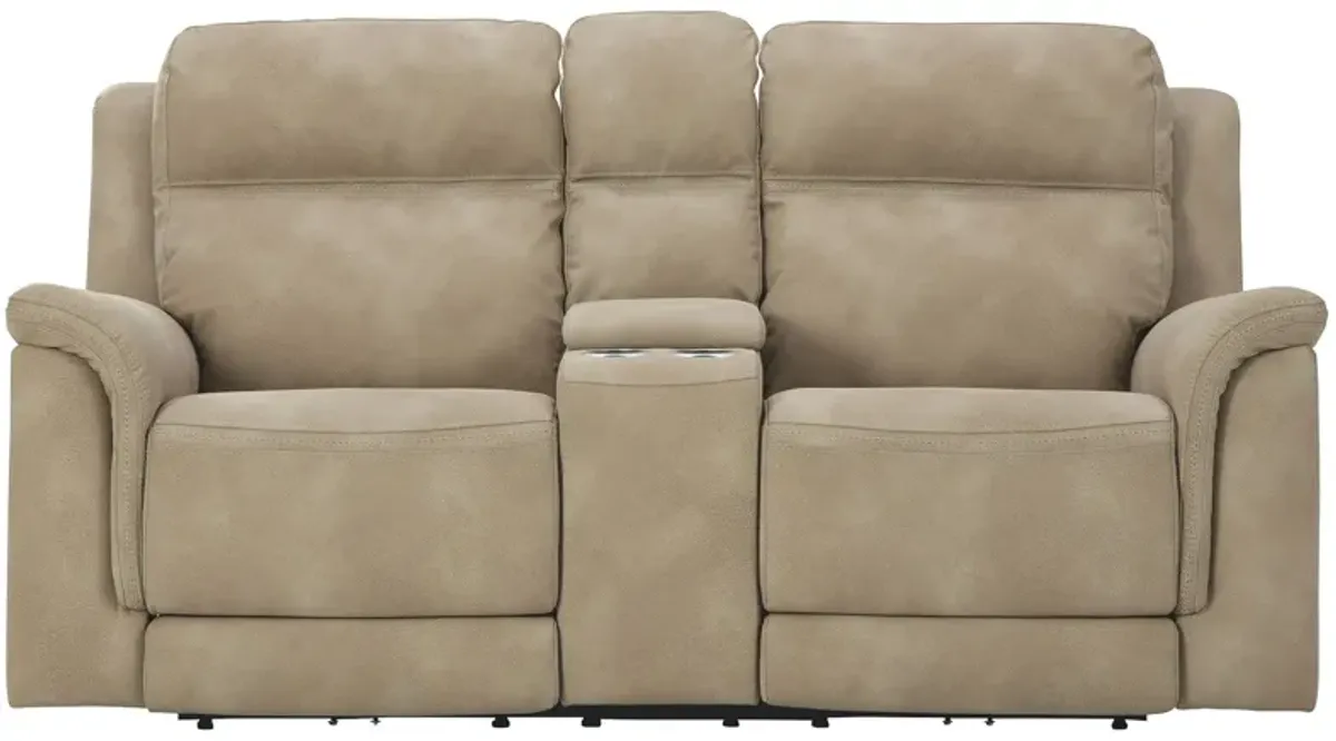 Next-Gen Durapella - Reclining Power Loveseat With Console