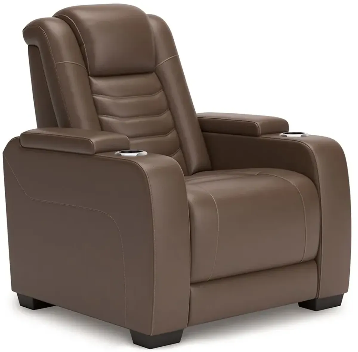 High Impact - Tobacco - Power Recliner / Adj Headrest