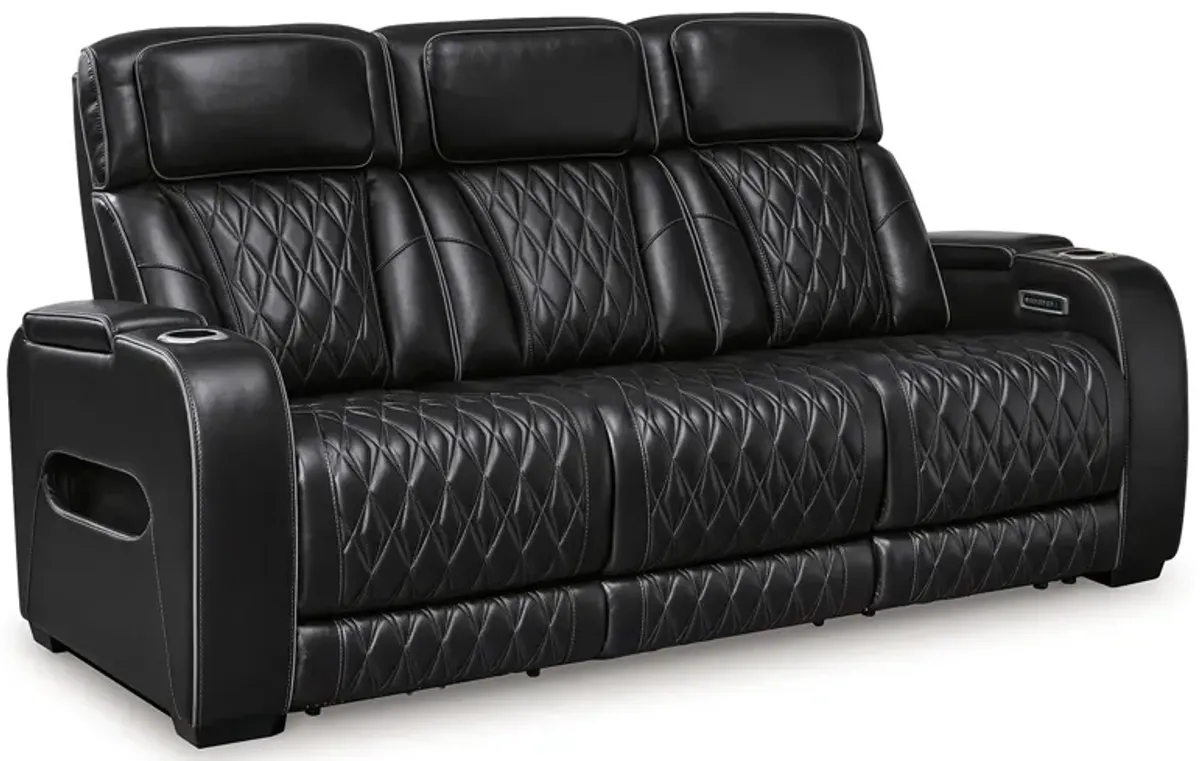 Boyington - Power Reclining Sofa With Adj Headrest