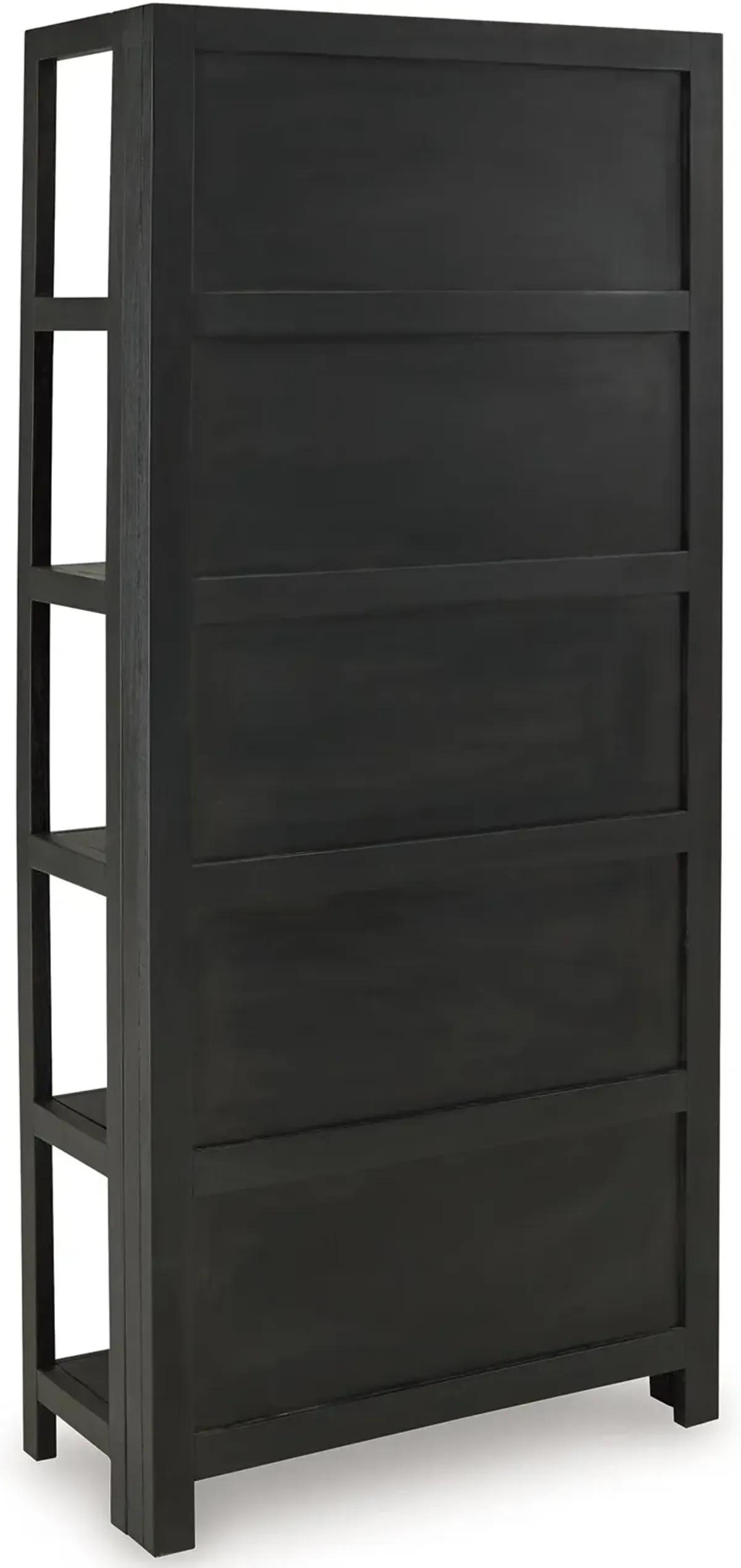 Abyard - Black / Natural - Bookcase