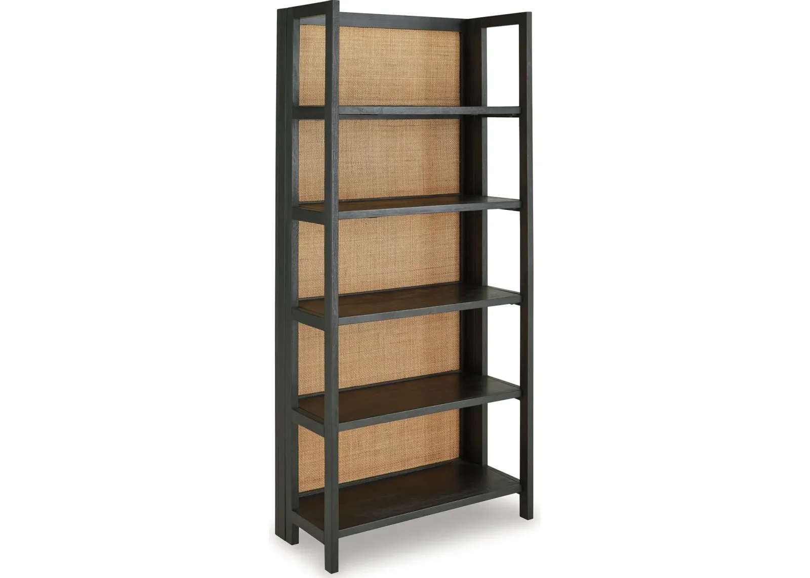 Abyard - Black / Natural - Bookcase