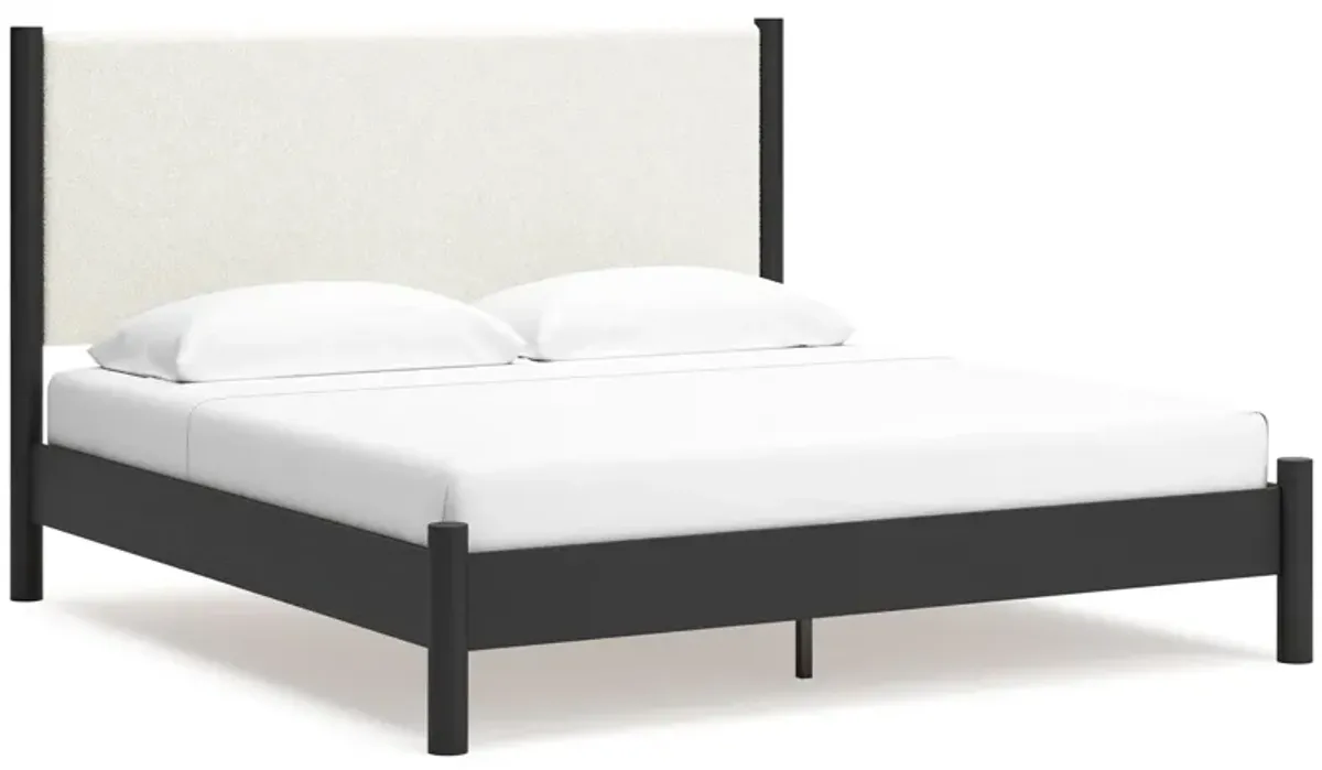 Cadmori - Upholstered Panel Bed