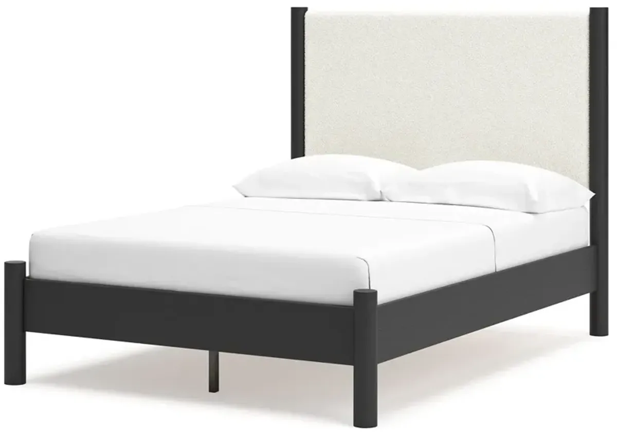 Cadmori - Upholstered Panel Bed