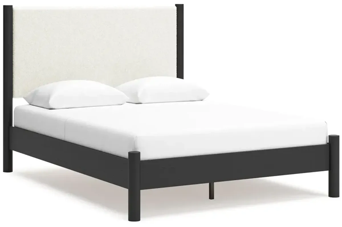 Cadmori - Upholstered Panel Bed