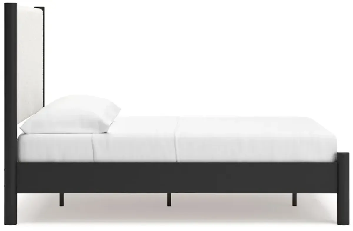 Cadmori - Upholstered Panel Bed