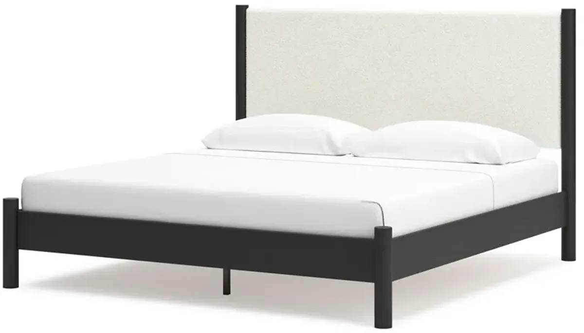 Cadmori - Upholstered Panel Bed