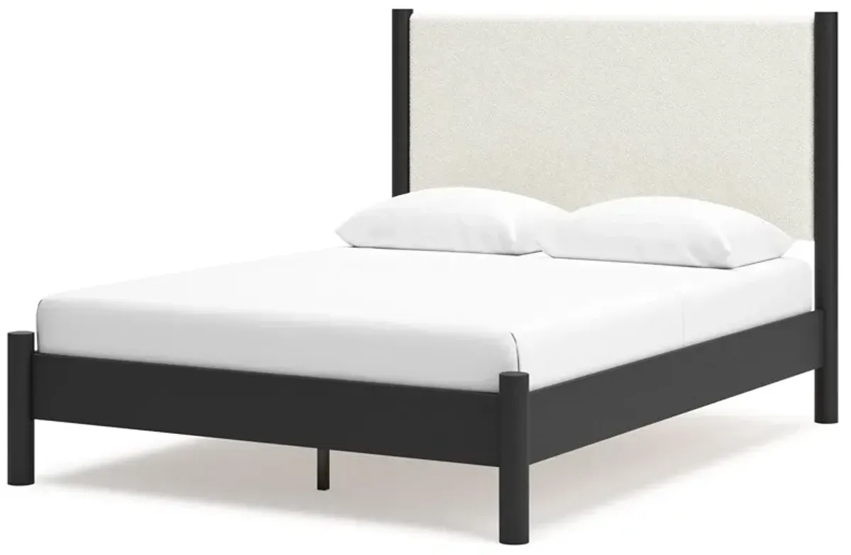 Cadmori - Upholstered Panel Bed